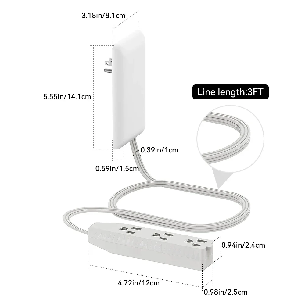 sleekify™ Flat-Face Outlet Extender