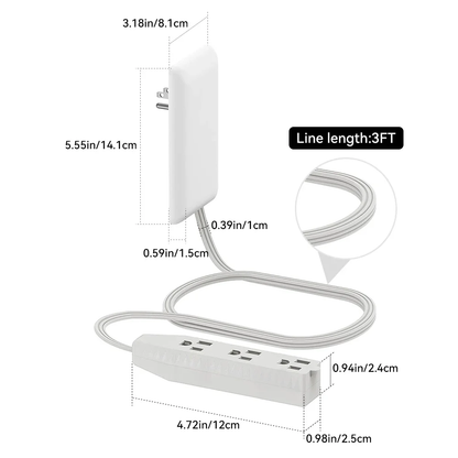 sleekify™ Flat-Face Outlet Extender