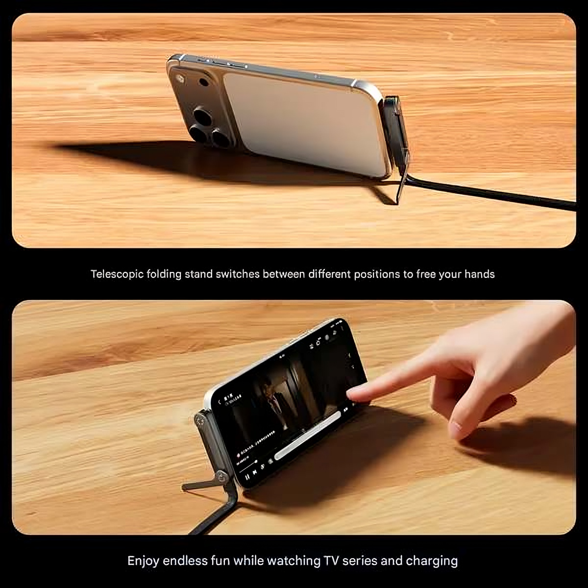 sleekify™ Invisible Holder Charger Cable with Stand